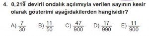 12. Sınıflar Matematik kazanım Test 6 soru4