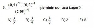 12. Sınıflar Matematik kazanım Test 6 soru5