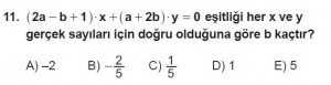 12. Sınıflar Matematik kazanım Test 7 soru11