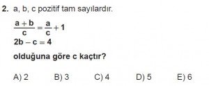 12. Sınıflar Matematik kazanım Test 7 soru2