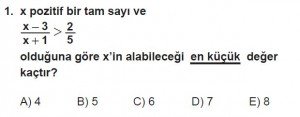 12. Sınıflar Matematik kazanım Test 8 soru1