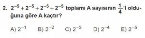 12. Sınıflar Matematik kazanım Test 9 soru2
