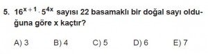 12. Sınıflar Matematik kazanım Test 9 soru5