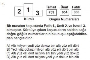 5. Sınıf Matematik kazanım Test 1 soru1