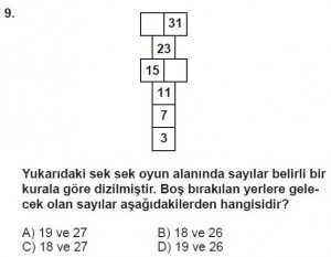 5. Sınıf Matematik kazanım Test 1 soru9