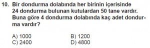 5. Sınıf Matematik kazanım Test 2 soru10
