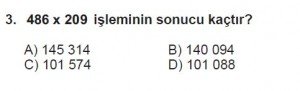 5. Sınıf Matematik kazanım Test 2 soru3