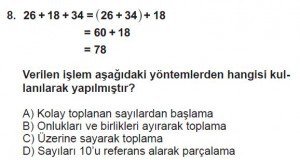 5. Sınıf Matematik kazanım Test 2 soru8