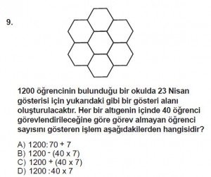 5. Sınıf Matematik kazanım Test 3 soru9