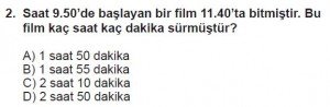 5. Sınıf Matematik kazanım Test 4 soru2