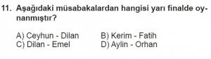 5. Sınıf Matematik kazanım Test 6 soru11