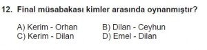 5. Sınıf Matematik kazanım Test 6 soru12