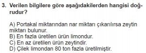 5. Sınıf Matematik kazanım Test 6 soru3