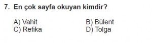5. Sınıf Matematik kazanım Test 6 soru7