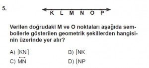 5. Sınıf Matematik kazanım Test 7 soru 5