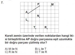5. Sınıf Matematik kazanım Test 7 soru 7