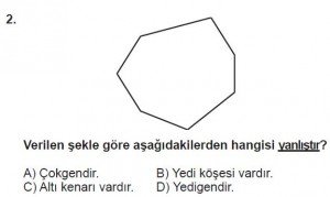 5. Sınıf Matematik kazanım Test 8 soru 2