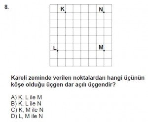 5. Sınıf Matematik kazanım Test 8 soru 8
