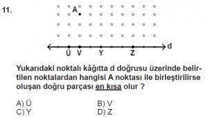 6. Sınıf Matematik kazanım Test 4 soru 11