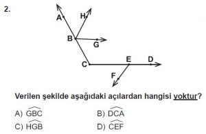 6. Sınıf Matematik kazanım Test 4 soru 2