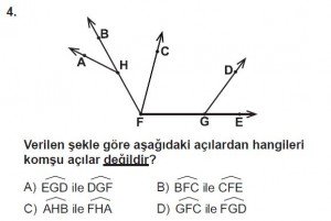 6. Sınıf Matematik kazanım Test 4 soru 4