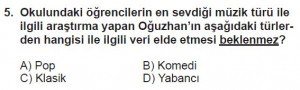 6. Sınıf Matematik kazanım Test 8 soru 5