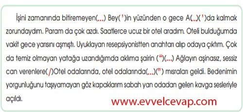 7. Sınıf MEB Yayınları Çalışma Kitabı Mehmet Akif Ersoy 8. Etkinlik
