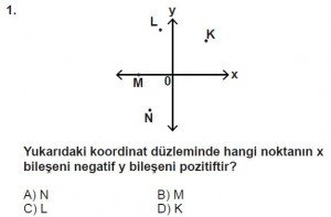 7. Sınıf Matematik kazanım Test 7 soru 1
