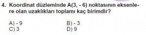 7. Sınıf Matematik kazanım Test 7 soru 4
