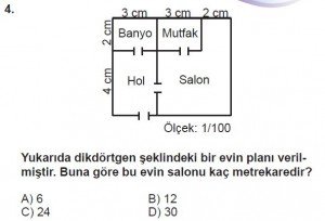 7. Sınıf Matematik kazanım Test 8 soru 4