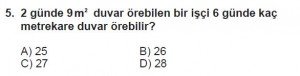 7. Sınıf Matematik kazanım Test 8 soru 5