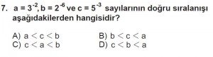 8. Sınıf Matematik kazanım Test 1 soru7