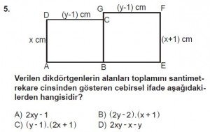 8. Sınıf Matematik kazanım Test 10 soru5
