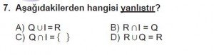 8. Sınıf Matematik kazanım Test 8 soru7
