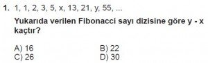 8. Sınıf Matematik kazanım Test 9 soru1