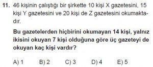 9. Sınıf Matematik kazanım Test 2 soru11