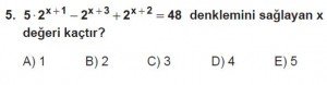 9. Sınıf Matematik kazanım Test 5 soru5