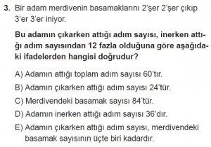 9. Sınıf Matematik kazanım Test 8 soru3