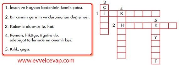 Bir Çizgi Bin Dünya Çizgi Karakter 1. Etkinlik Bulmaca