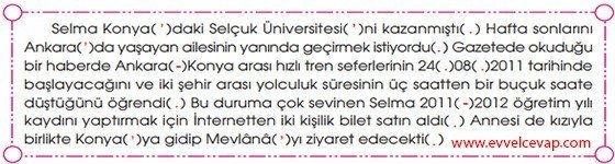 Doğa ve Evren Tema Değerlendirme Cevap Anahtarı