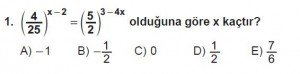 Mezun Matematik kazanım Test 10 soru 1