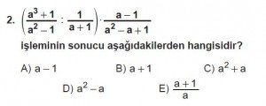 Mezun Matematik kazanım Test 13 soru 2