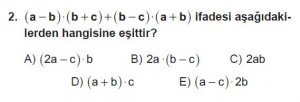 Mezun Matematik kazanım Test 14 soru 2