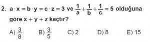 Mezun Matematik kazanım Test 17 soru 2