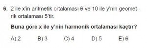 Mezun Matematik kazanım Test 17 soru 6