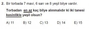 Mezun Matematik kazanım Test 18 soru 2