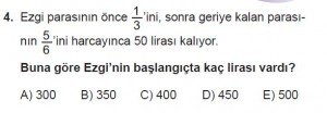 Mezun Matematik kazanım Test 18 soru 4