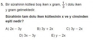 Mezun Matematik kazanım Test 18 soru 5