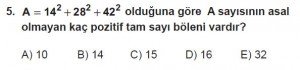 Mezun Matematik kazanım Test 4 soru 5