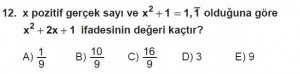 Mezun Matematik kazanım Test 6 soru 12